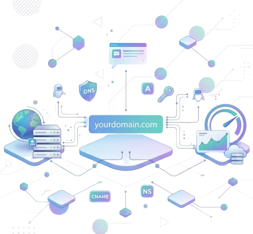 Domain network illustration